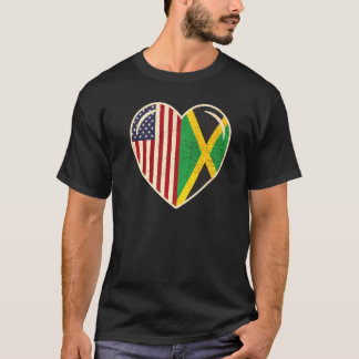 Jamaikanische amerikanische Liebe Jamaika und USA T-Shirt
