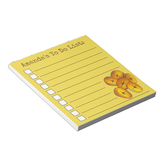 Jamaikanische Bananen-Feinschmecker zur Liste Notizblock (angewinkelt)