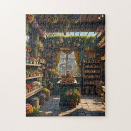 jamaikanische Blume-Shop in interessantem Puzzle