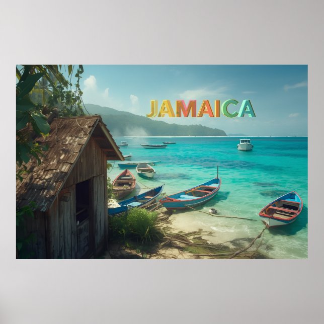 jamaikanische Fischerhütte Poster (Vorne)