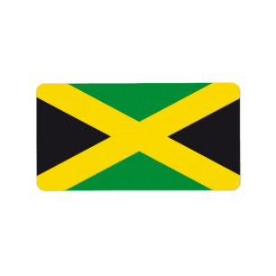Jamaikanische Flagge Adressaufkleber