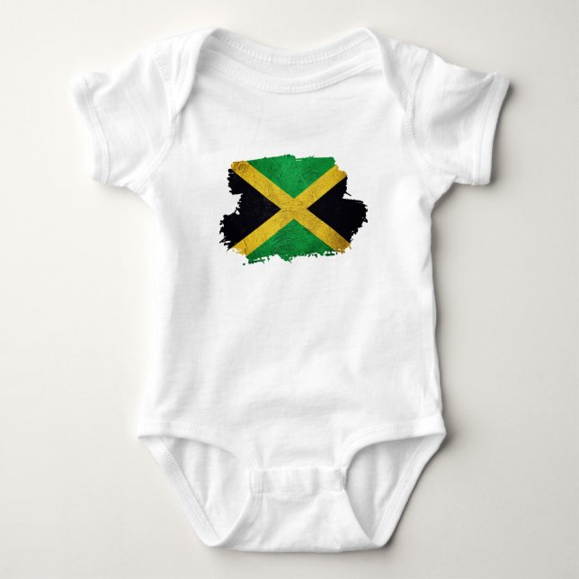 jamaikanische Flagge Baby Strampler (Vorderseite)
