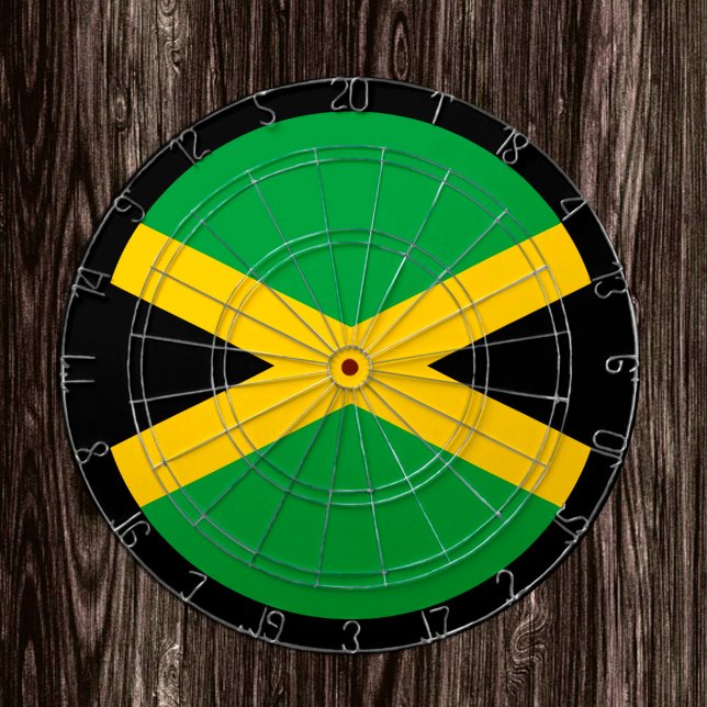 Jamaikanische Flagge Dartboard & Jamaika / Spielbr Dartscheibe (Von Creator hochgeladen)