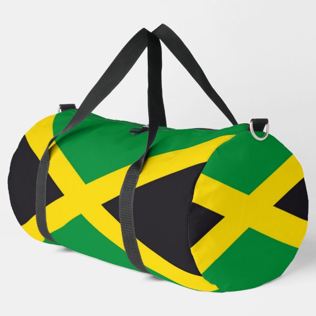Jamaikanische Flagge Duffle Bag (Linke Ecke)