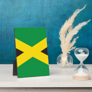 Jamaikanische Flagge Fotoplatte