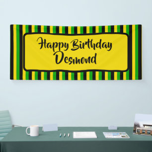 jamaikanische Flagge gefeiert Happy Birthday Party Banner