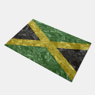 Jamaikanische Flagge - gekrümmt Fußmatte