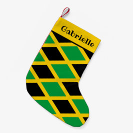 Jamaikanische Flagge gemustert Kleiner Weihnachtsstrumpf