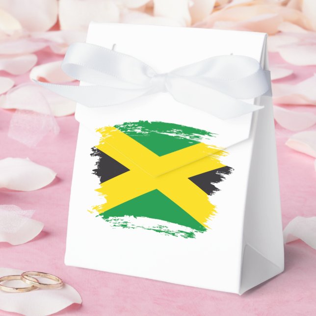Jamaikanische Flagge Geschenkschachtel (Hochzeit)