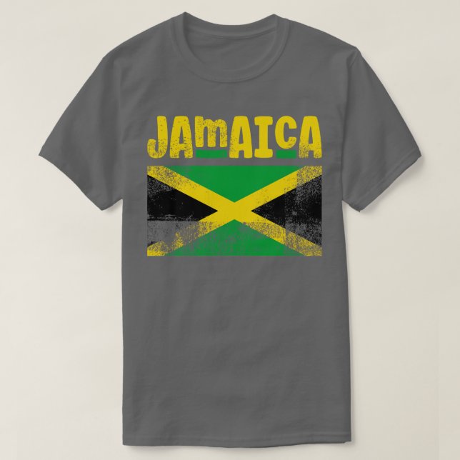 Jamaikanische Flagge Jamaika T-Shirt (Design vorne)