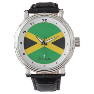 jamaikanische Flagge & jamaikanische trendige Mode Armbanduhr