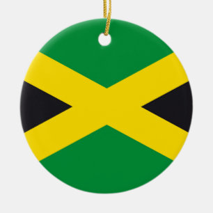 Jamaikanische Flagge Keramik Ornament