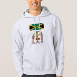 Jamaikanische Flagge & kulturelle Symbole Stolz Hoodie