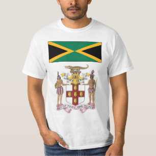 Jamaikanische Flagge & kulturelle Symbole Stolz T-Shirt