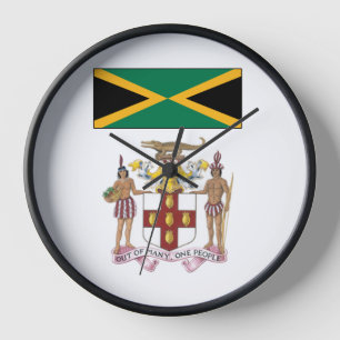 Jamaikanische Flagge & kulturelle Symbole Stolz Uhr