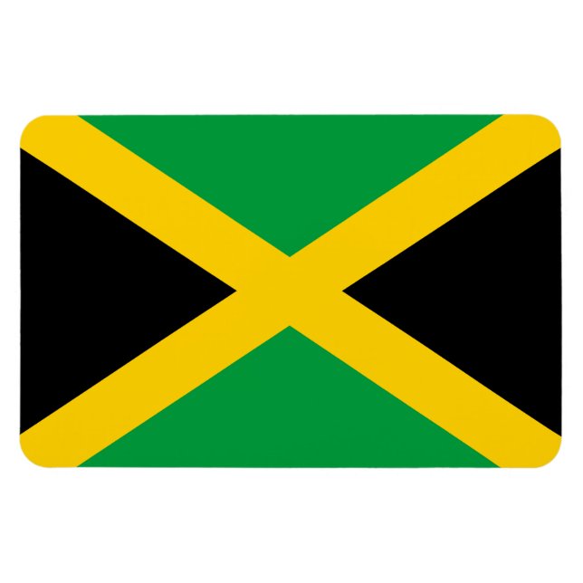jamaikanische Flagge Magnet (Horizontal)