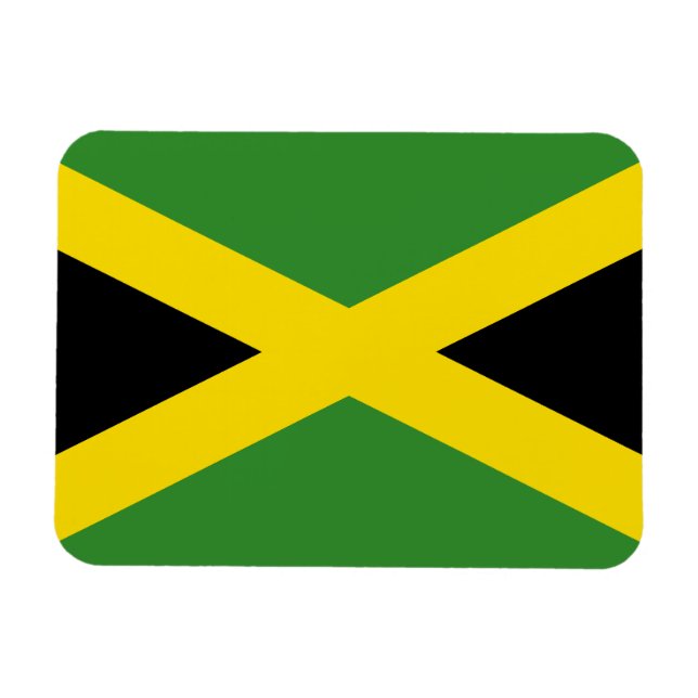 jamaikanische Flagge Magnet (Horizontal)