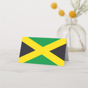 Jamaikanische Flagge Platzkarte