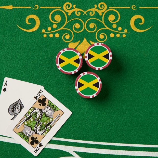 Jamaikanische Flagge Pokerchips (Pokertisch (Stapel))