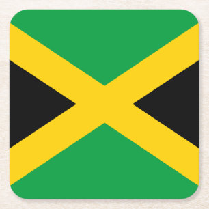Jamaikanische Flagge Rechteckiger Pappuntersetzer