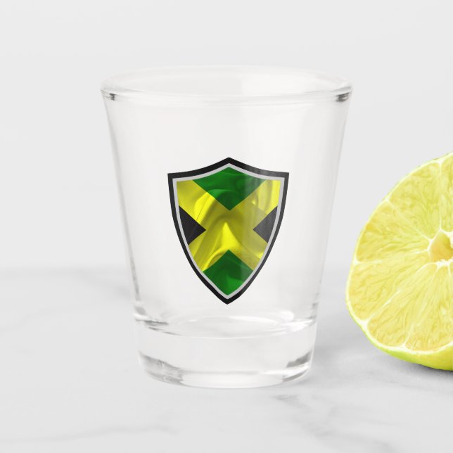 jamaikanische Flagge Schnapsglas (Vorderseite)