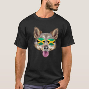 Jamaikanische Flagge Schwedischer Vallhund Hund Ja T-Shirt