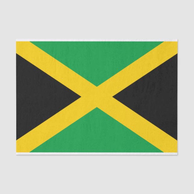 Jamaikanische Flagge Seidenpapier (Vorderseite)