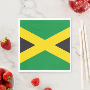 Jamaikanische Flagge Serviette