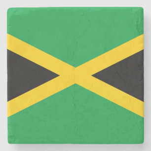 jamaikanische Flagge Steinuntersetzer