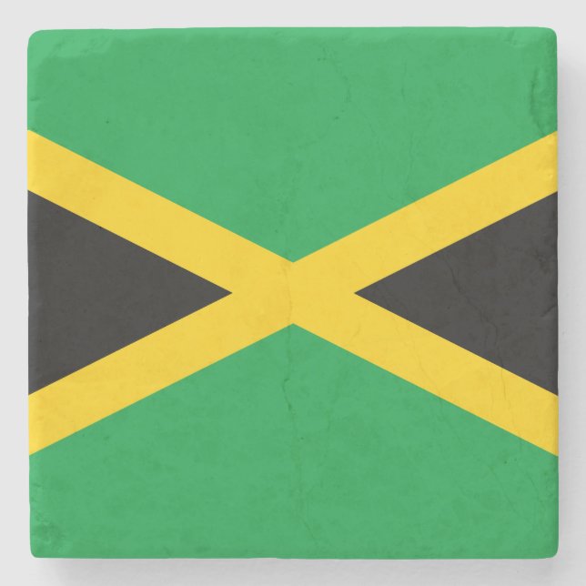 jamaikanische Flagge Steinuntersetzer (Vorderseite)