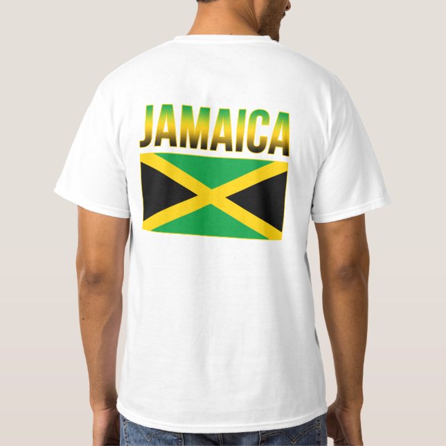 Jamaikanische Flagge T-Shirt (Rückseite)