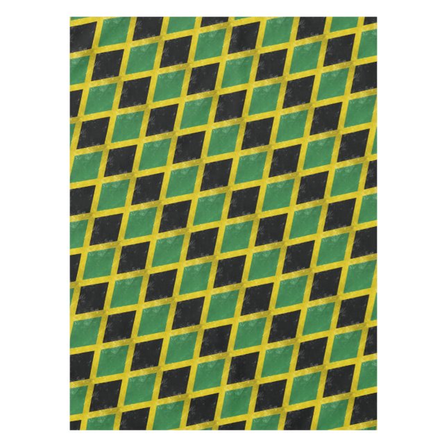Jamaikanische Flagge Tischdecke (Vorderseite)