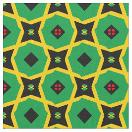 Jamaikanische Flagge und jamaica Trendy Fabric /mo Stoff