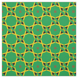 Jamaikanische Flagge und jamaikanische Trendy Fabr Stoff