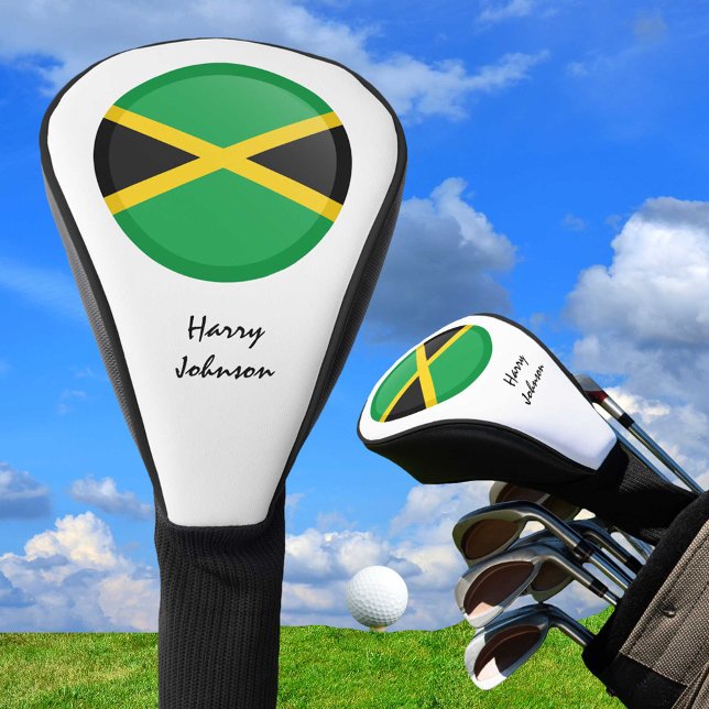 Jamaikanische Flagge und Mit Monogramm Golf Clubs  Headcover (Von Creator hochgeladen)
