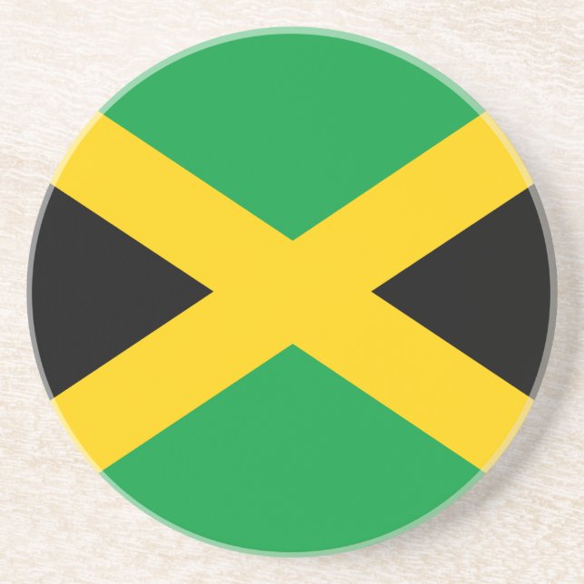 Jamaikanische Flagge Untersetzer (Vorne)