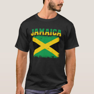 Jamaikanische Flagge Vintage Jamaika Souvenir Lieb T-Shirt