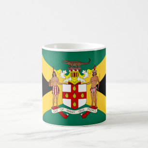 jamaikanische Flagge/Wappen Kaffeetasse