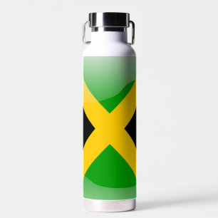 Jamaikanische Flagge-Wappen Trinkflasche