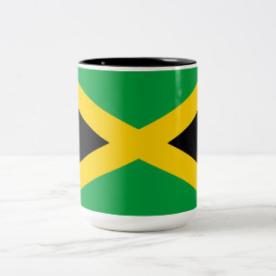 jamaikanische Flagge Zweifarbige Tasse