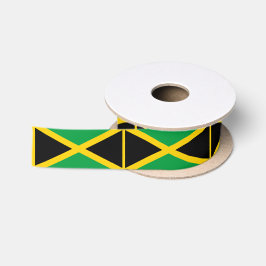 jamaikanische Flaggenbänder, jamaikanische Mode /S Satinband