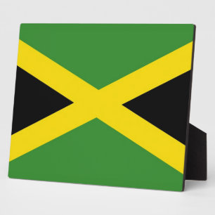 jamaikanische Flaggenebene Fotoplatte