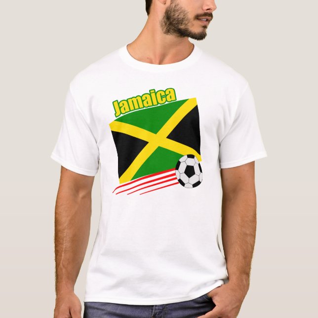 Jamaikanische Fußballmannschaft T-Shirt (Vorderseite)