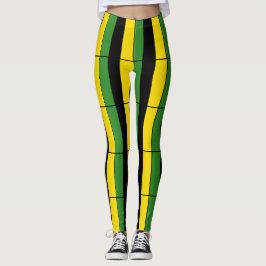 Jamaikanische gestreifte Leggings