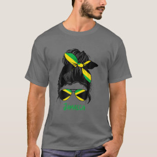 Jamaikanische Girl Jamaica Girl Jamaica Frauenflag T-Shirt