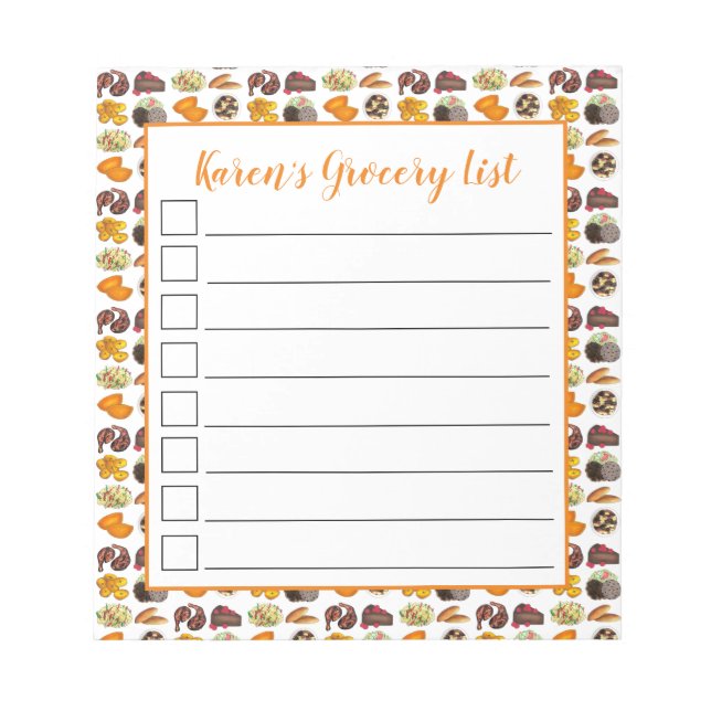 Jamaikanische Lebensmittel Karibik Insel Kochen Kü Notizblock (Vorderseite)