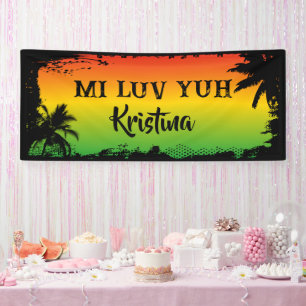 Jamaikanische Liebe You Wedding Anniversary Party Banner