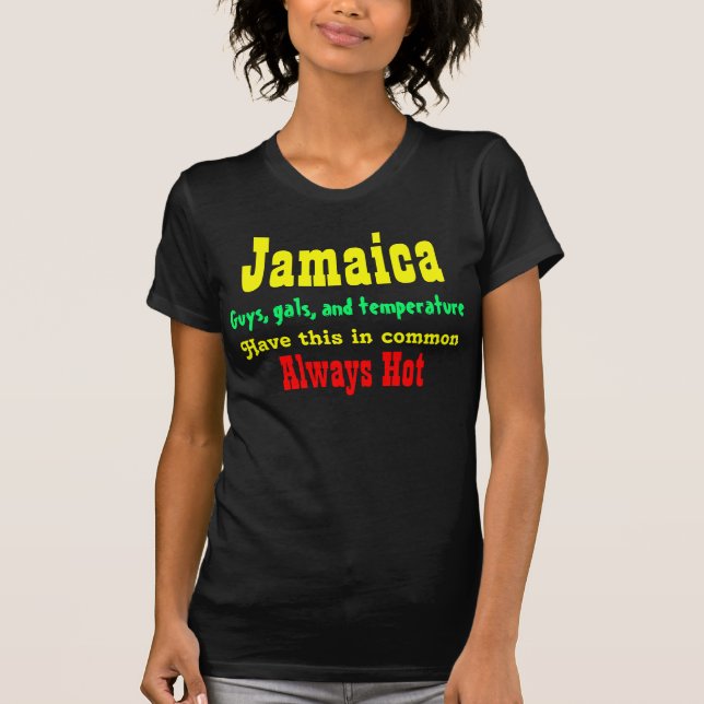 jamaikanische Mädchen T-Shirt (Vorderseite)