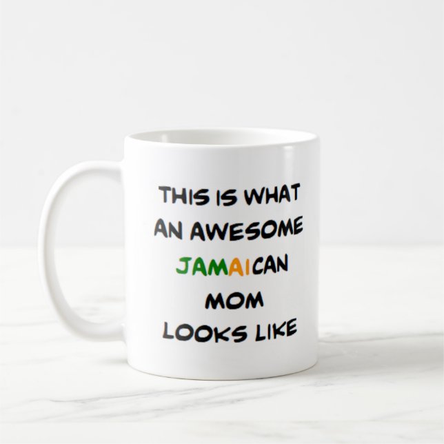 jamaikanische Mutter, phantastisch Kaffeetasse (Links)