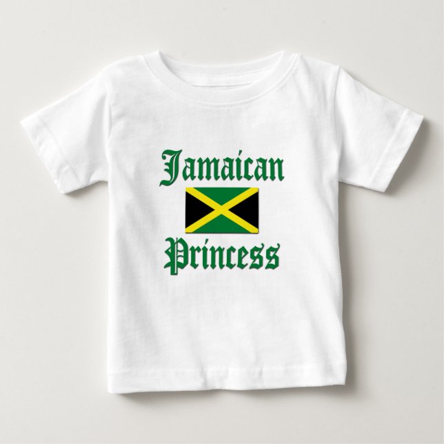 Jamaikanische Prinzessin Baby T-shirt (Vorderseite)